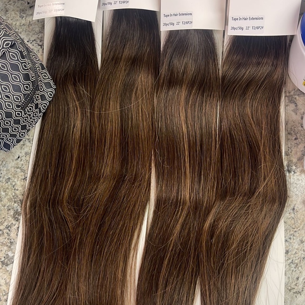 Tape in hair extensions